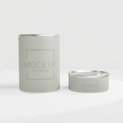 Canned food tin mock up
