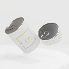 Canned food tin mock up