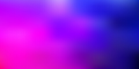 Dark blue, red vector blur background.