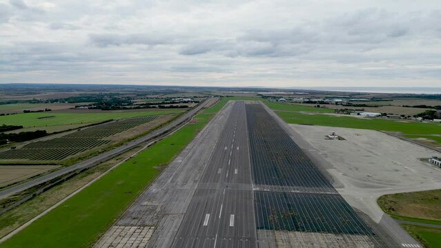 Manston Runway In Kent Formerly Used For Kent International Airport 