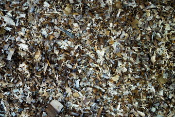sawdust wood for a brown abstract background