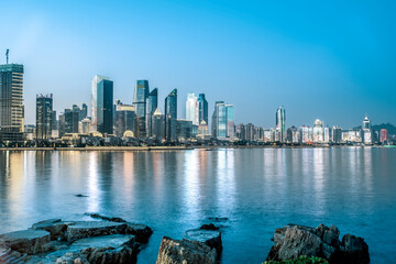 Modern urban architectural landscape of Qingdao, China