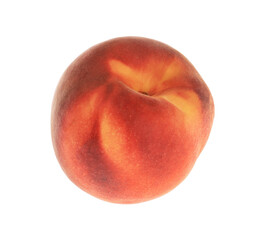 Delicious fresh ripe peach isolated on white