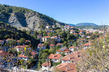 Fototapeta premium Historical Göynük district with its traditional houses, Bolu, Turkey.