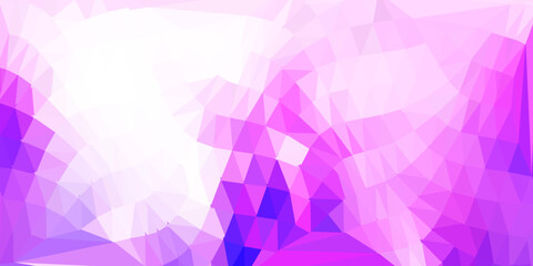 Light purple vector triangle mosaic background.
