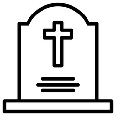 Obraz premium grave Christian icon