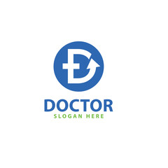 Fototapeta premium Medical logo template design vector. Cross icon
