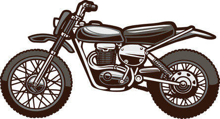 Fototapeta premium Vintage Motocros