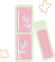 Soft Pastel Beauty Skincare Lip Balm Illustration 