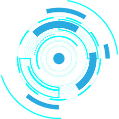 hi-tech circle digital technology.