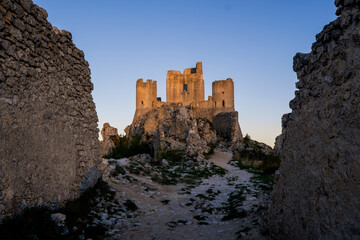 The Rock of Calascio waiting the sunrise
