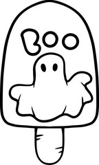 Candy and Drink Halloween illustration Hand drawn