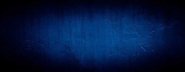 dark black abstract blue texture cement concrete wall background 