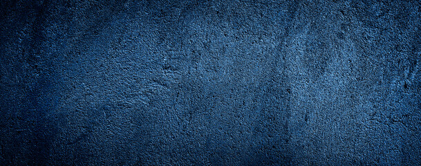 dark black abstract blue texture cement concrete wall background 