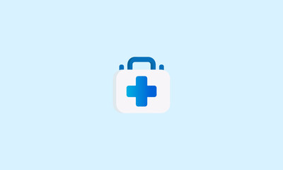 Obraz premium First aid icon Flat vector related icon with long shadow for web and mobile applications.