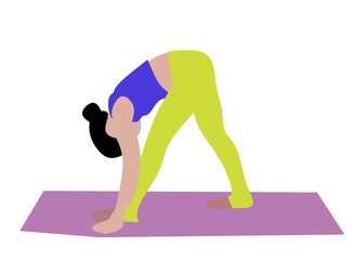 person doing yoga