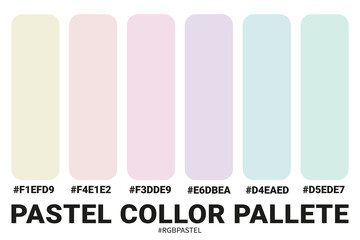 A Collection of Accurately Patel Color Palettes with Codes, Perfect for use by illustrators