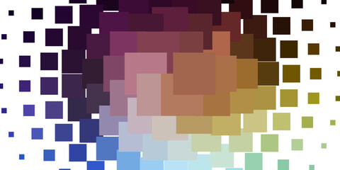 Light Blue, Yellow vector backdrop with rectangles.
