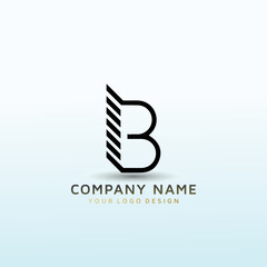 Luxury Real Estate Team Logo design letter B