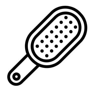 Hair Brush Line Icon