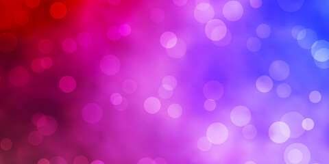 Light Blue, Yellow vector background with circles.