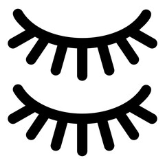 eyelashes glyph icon