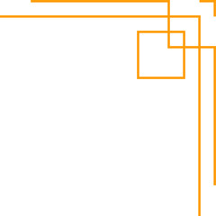 corner frame art deco outline stroke in golden color for classy and luxury style. premium vintage line art design element