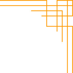corner frame art deco outline stroke in golden color for classy and luxury style. premium vintage line art design element