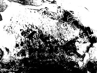 Rusty grunge texture. Aggressive damaged surface. Black white dust distressed background.