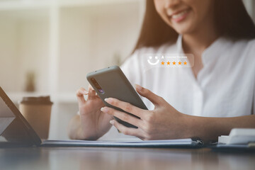 Product or service review ideas from customers, writing reviews from customers who use the products and services of the store to express their satisfaction and increase the credibility of the store.