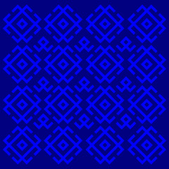 geometrical decorative blue pattern background