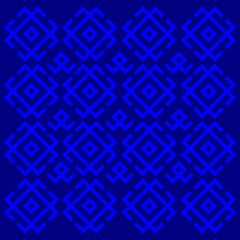 geometrical decorative blue pattern background