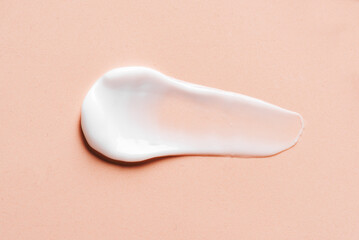 White cosmetic cream sample