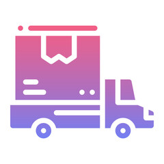Shipping gradient icon
