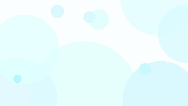円がゆっくり動くアニメーション背景　青