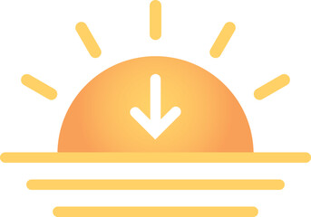 Weather Icon Set - Sunset