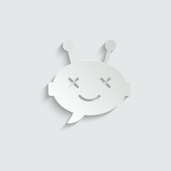 chatbot vector icon chat robot sign 