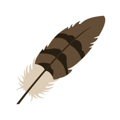 feather brown emoji vector © valvectors