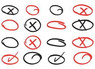 handrawn x vector design illustration isolated on white background