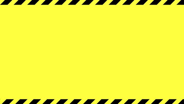 緊急事態を表現したアニメーション動画　マークなし　黄色