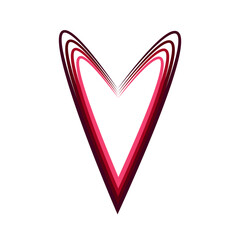 heart vector love rainbow Icon