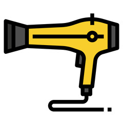 hairdresser Filled Outline icon