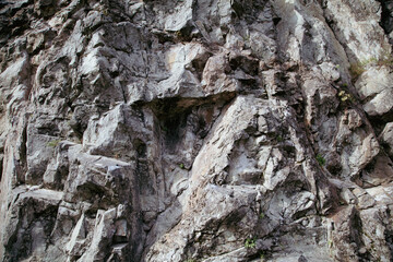 Stone rocks on the mountain as background.