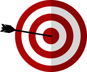dartboard vector design illustration isolated on transparent background