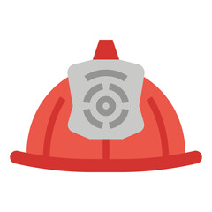 Fototapeta premium Fireman flat icon