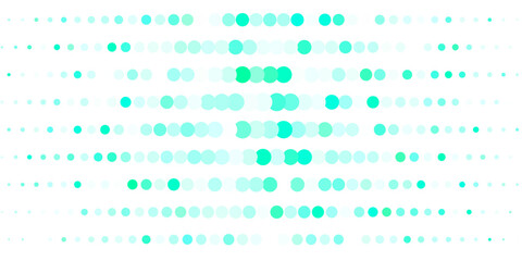 Dark Green vector pattern with spheres.