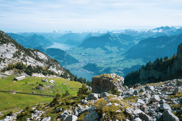  Mount Pilatus and the valley station in Alpnachstad  and Lucern lie in the heart of Switzerland...