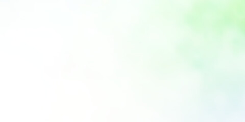 Light Green vector backdrop with cumulus.