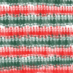 Fototapeta premium Abstract tie dye red and green color christmas background