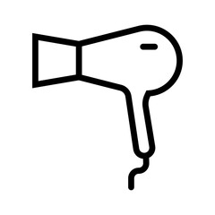 Simple hair dryer icon. Blow dryer icon. Vector.